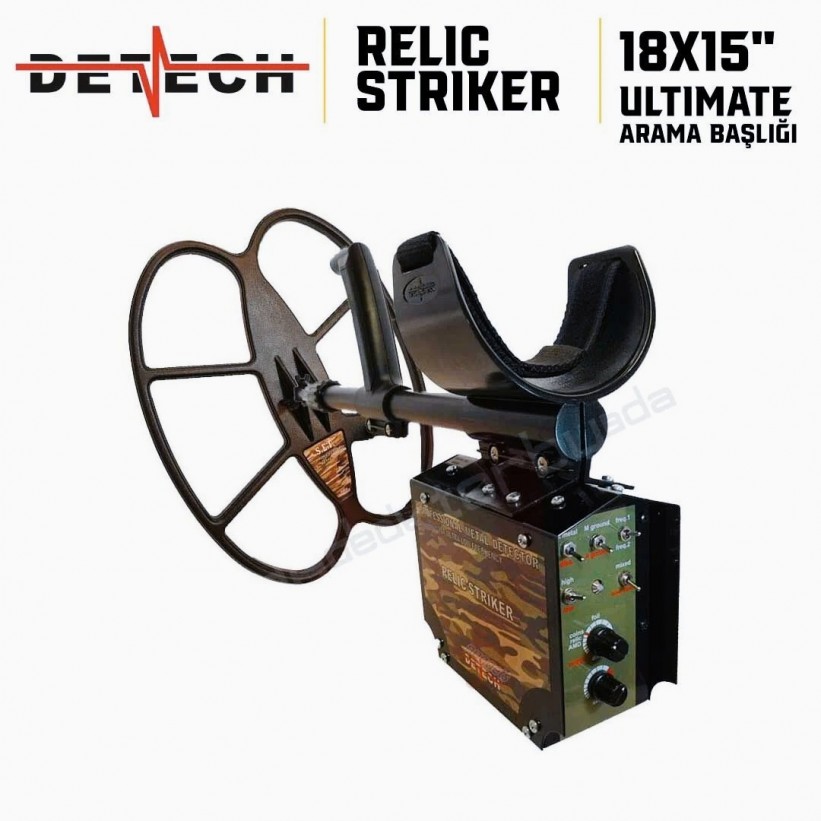Detech Dedektör RELIC STRIKER Dedektör (18x15'' Sef Detech Dedektör RELIC STRIKER Dedektör (18x15'' Sef