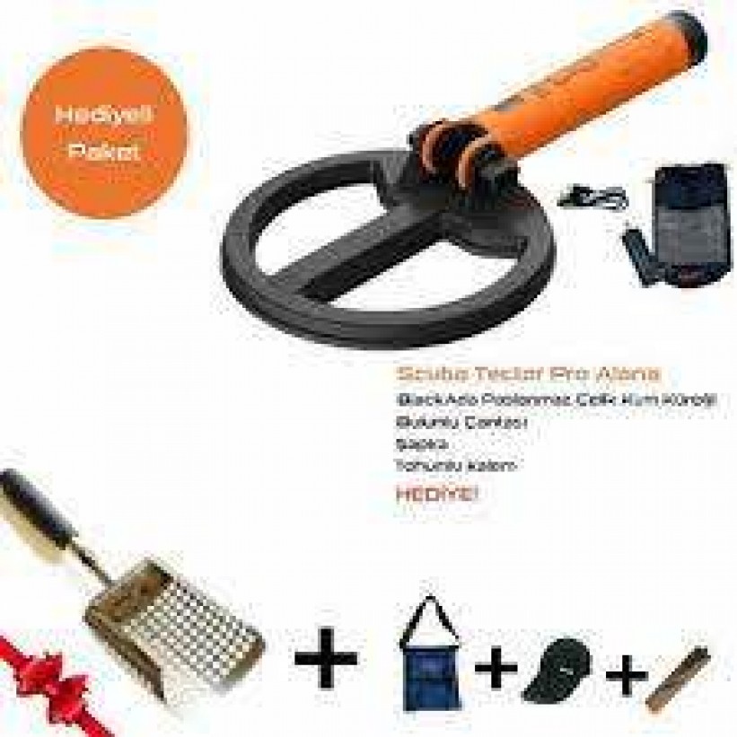 Scuba Tector PRO Su Altı Dedektörü & Sahil Arama Dedektörü - 20 cm Başlıklı - Arama Kollu