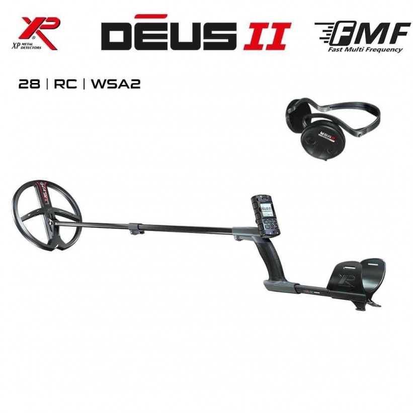 XP Deus 2 Dedektör - 28cm FMF Başlık, Ana Kontrol Ünitesi, WSA2 Kulaklık