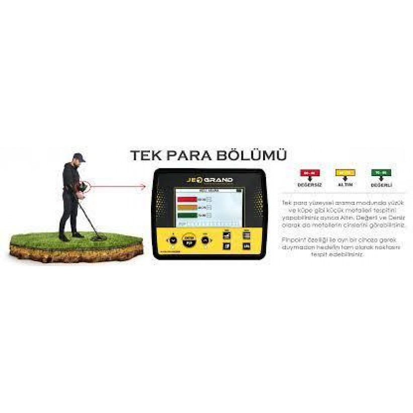 JEOGRAND 2D DİJİTAL EKRANLI DEDEKTÖR PRO PAKET - 0538 370 0118