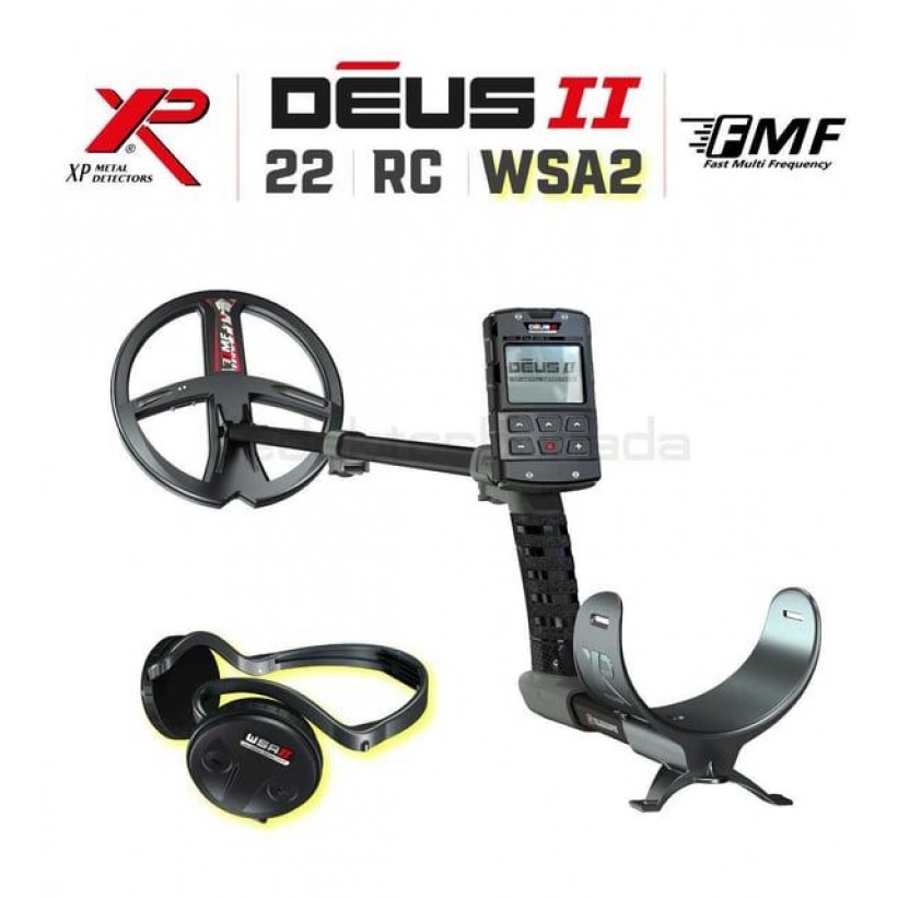 XP Deus 2 Dedektör - 28cm FMF Başlık, Ana Kontrol Ünitesi, WSA2 Kulaklık